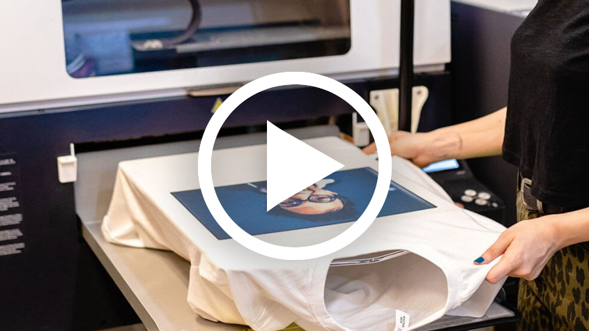 فیلم چاپ مستقیم روی لباس